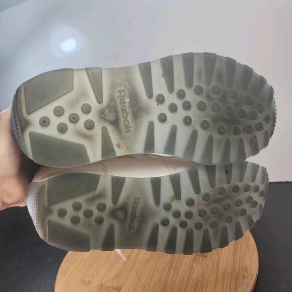 Mens Reebok Classic Leather Sz 10.5 010721 White Leather Casual Sneakers Shoes - Picture 8 of 8